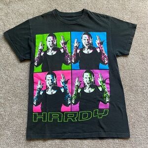 VTG 00’s / Y2K Jeff Hardy Warhol Style Black Tee